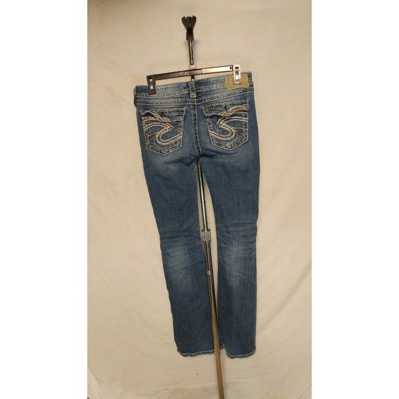 Silver Jeans Pioneeer Style Distressed 27/33 - Picture 2 of 4